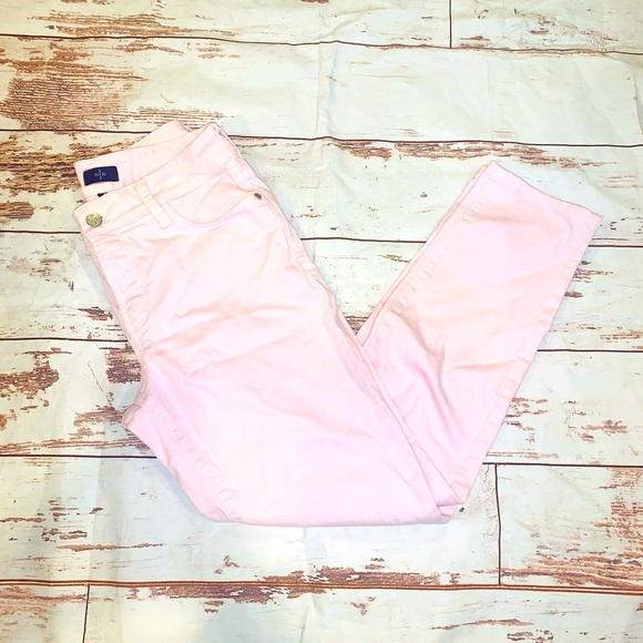 NYDJ Blush Pink Lift and Tuck Ankle Jeans! - Picture 2 of 7
